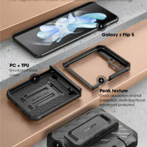 Supcase UB Pro Samsung Galaxy Z Flip5 Hoesje - Zwart 3