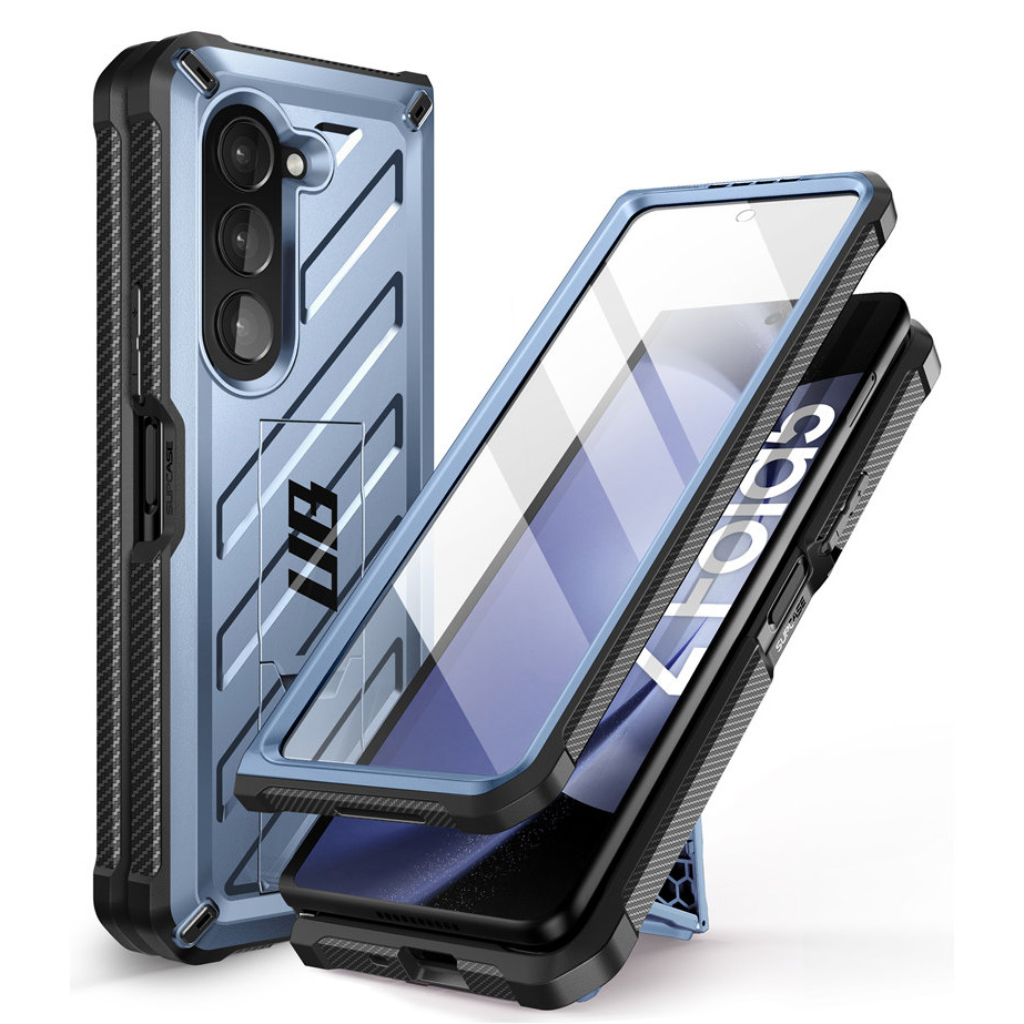 Supcase UBPro met screenprotector Samsung Z Fold5 - Icy Blue 1