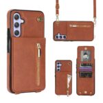 Solidenz Fashion Wallet hoesje met koord Samsung Galaxy A14 - Bruin cross-sell thumbnail