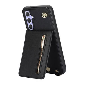 Solidenz Fashion Wallet hoesje met koord Samsung Galaxy - Zwart 3