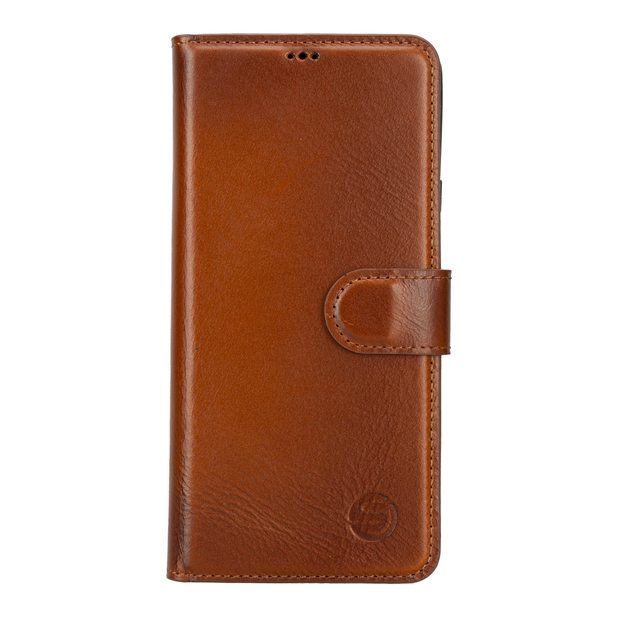Solidenz Moda Book Samsung A53 echt leren hoesje - Bruin