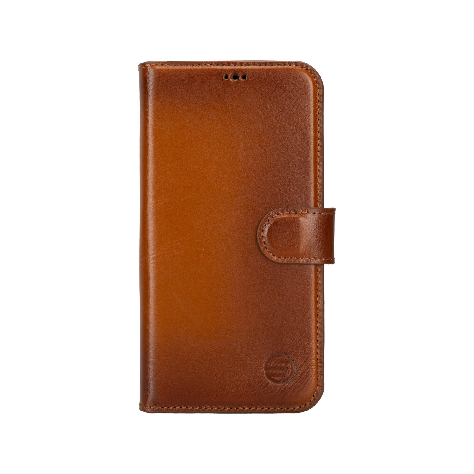 Solidenz Moda Book Samsung A54 echt leren hoesje - Bruin 1
