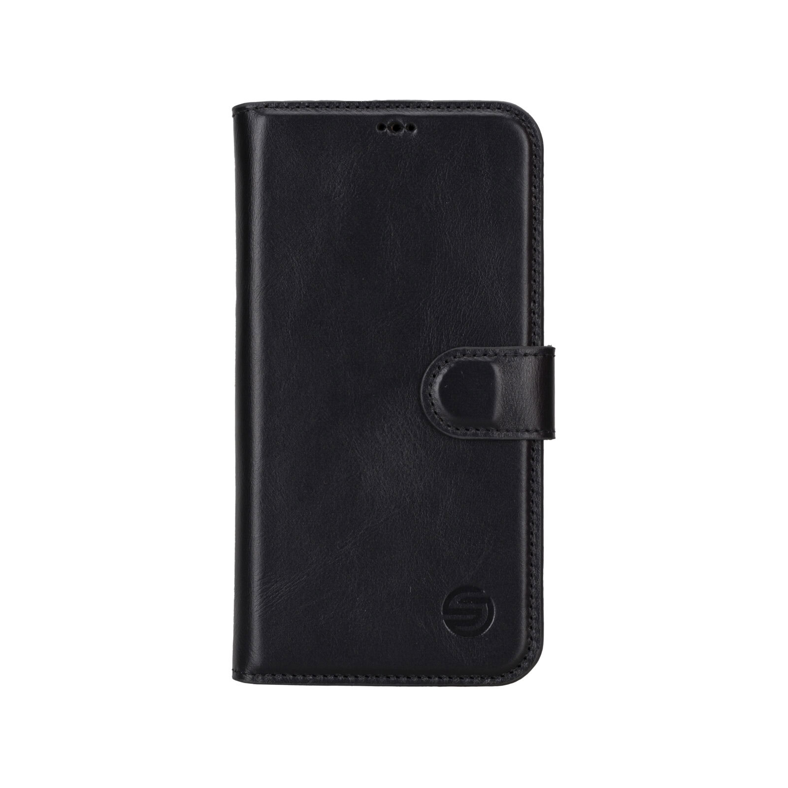 Solidenz Moda Book Samsung A54 echt leren hoesje - Zwart 1