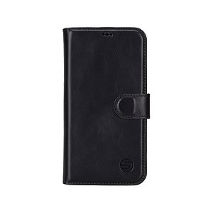 Solidenz Moda Book Samsung A54 echt leren hoesje - Zwart 1