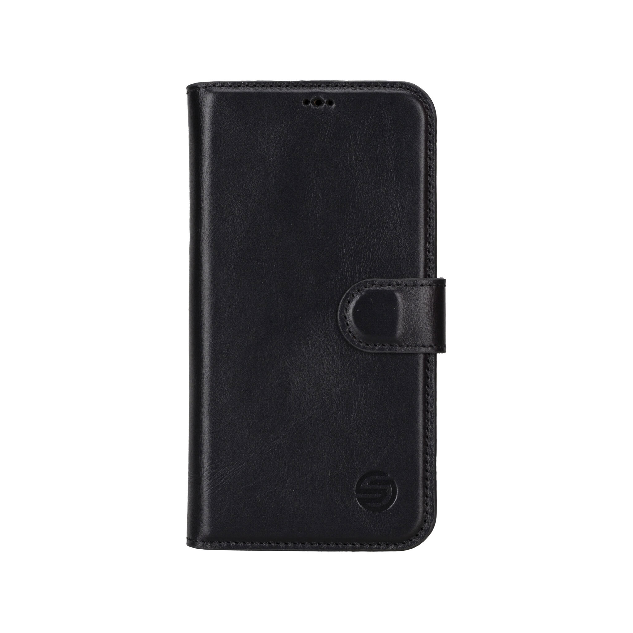 variatie Solidenz Moda Book Samsung A54 echt leren hoesje – Zwart