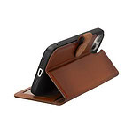 Solidenz Moda Book iPhone 14 Plus echt leren hoesje - Bruin - 3