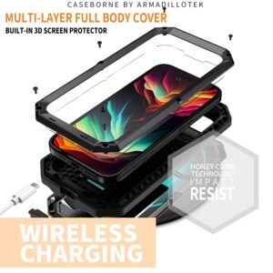 Stofdicht metalen hoes iPhone 15 Pro - Zwart 3