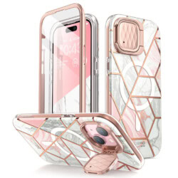Cosmo iPhone 15/14/13 Mag Case met Screen protector - Marmer