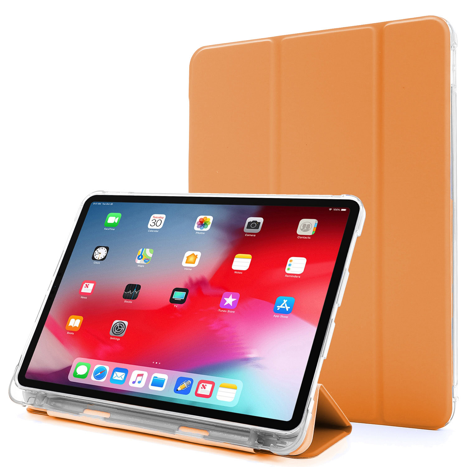 variatie Shockproof Folio Case iPad 10 Hoes – 10.9 inch – Pencil houder – Oranje