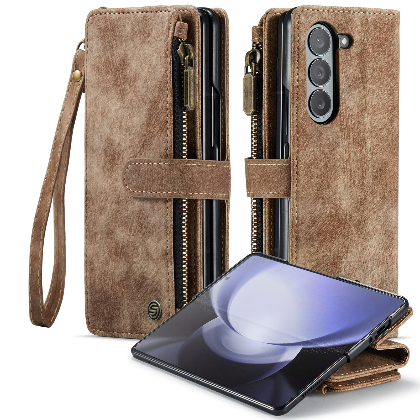 Solidenz Urban Case Samsung Z Fold5 Hoesje – Bruin 1