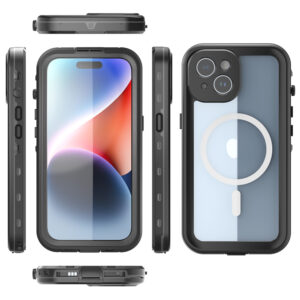 Volledig waterdicht en stofdicht hoesje iPhone 15 - Magnetische ring 2