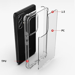 Stevig transparant Samsung A53 hoesje 3