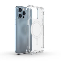 Stevig transparant iPhone 14 Pro Max hoesje met magnetische werking