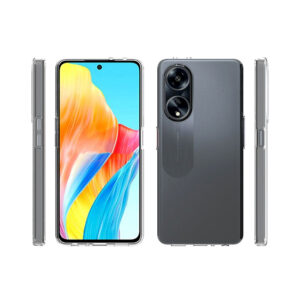 Transparant siliconen Oppo A98 hoesje 2