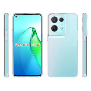 Transparant siliconen Oppo Reno8 Pro hoesje 3