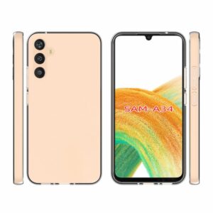 Transparant siliconen Samsung A34 hoesje 2