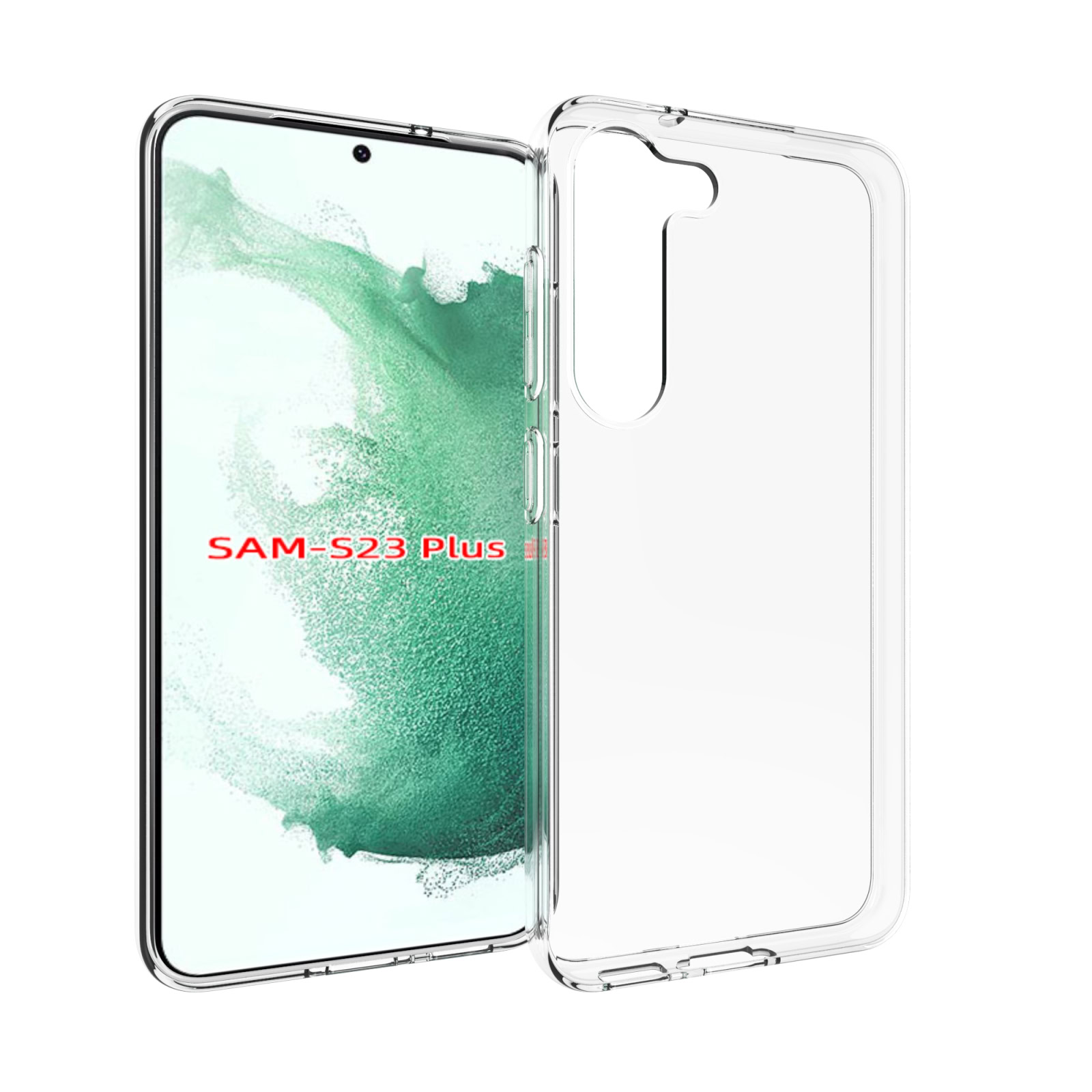 Transparant siliconen Samsung S23 Plus hoesje 2