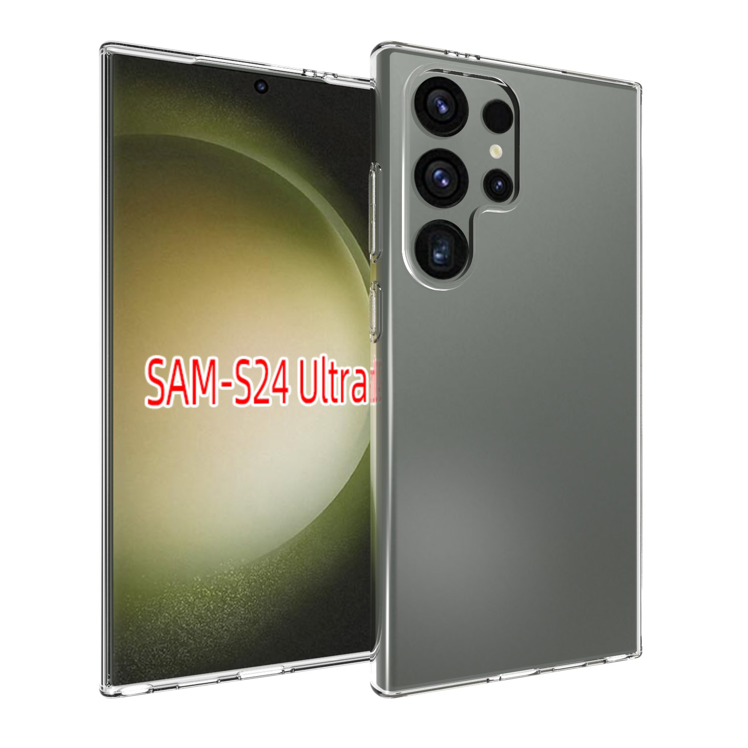 Transparant siliconen Samsung S24 Ultra hoesje 1