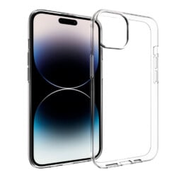 Transparant siliconen iPhone 15 Plus hoesje