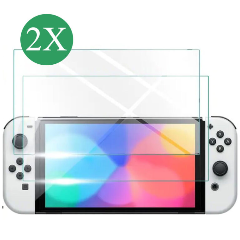 Ultrabright Screen protector Nintendo Switch OLED - 2 Stuks