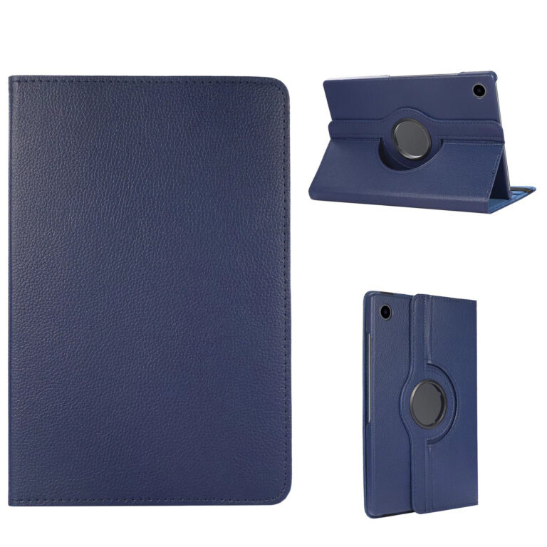 Samsung Galaxy Tab A9 hoes - Hoesje - Case Cover - Bookcase - 360 Draaibaar - Roterend - Met Standaard - Beschermhoes Tab A9 - Blauw