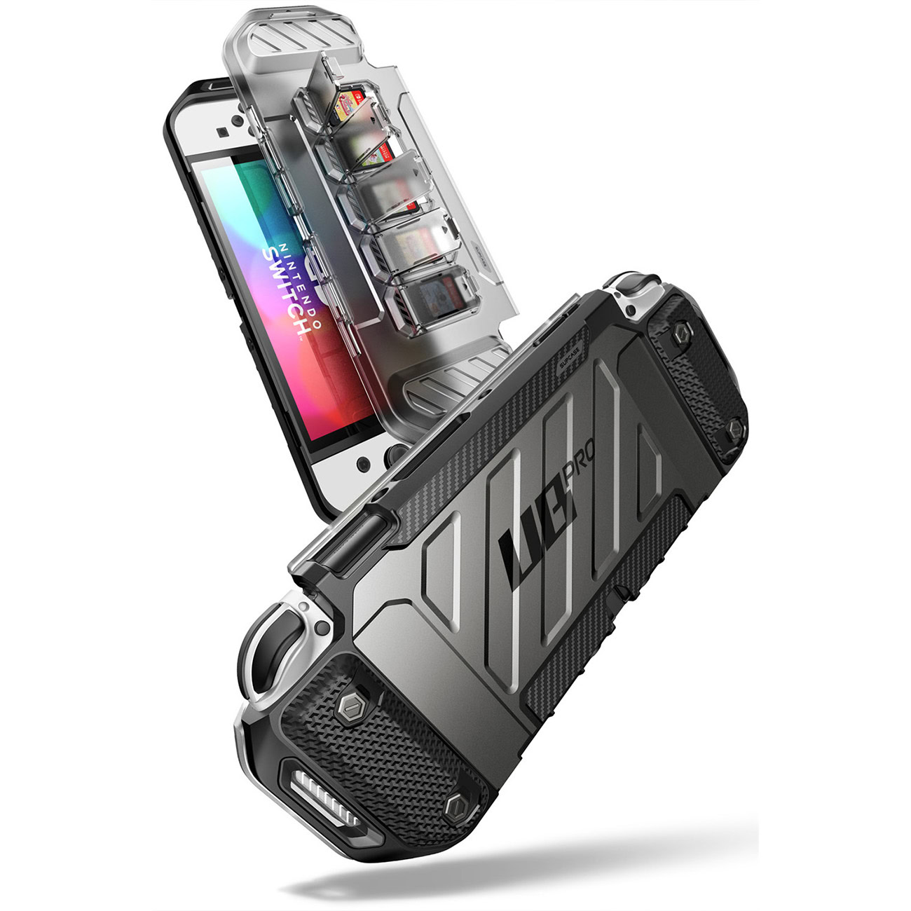 Nintendo Switch OLED hoes Supcase UB PRO - Zwart