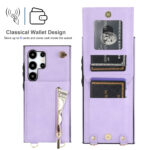 Solidenz Fashion Portemonnee hoesje met koord Samsung Galaxy S25 Ultra - Violet - 2