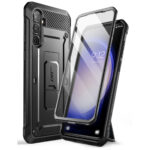 Supcase 360 Backcase hoesje met screenprotector Samsung S23 FE - Zwart Main Image