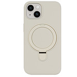 Magnetisch siliconen hoesje iPhone 13 - Beige - 1