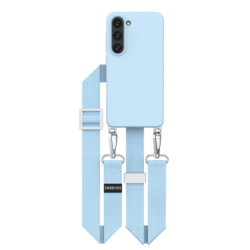 Solidenz Collection Samsung S23 hoesje met afneembare koord - Blauw