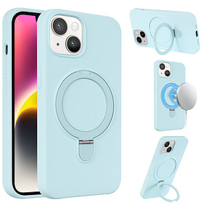Magnetisch siliconen hoesje iPhone 14 Plus - Blauw
