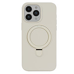 iPhone 15 Pro Max hoesje MagSafe magnetisch telefoonhoesje met standaard beige - 1
