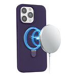 Magnetisch siliconen hoesje iPhone 14 Pro - Paars - 6