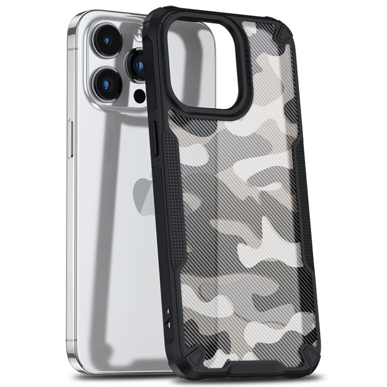 Hybrid X iPhone 15 Pro camouflage hoesje