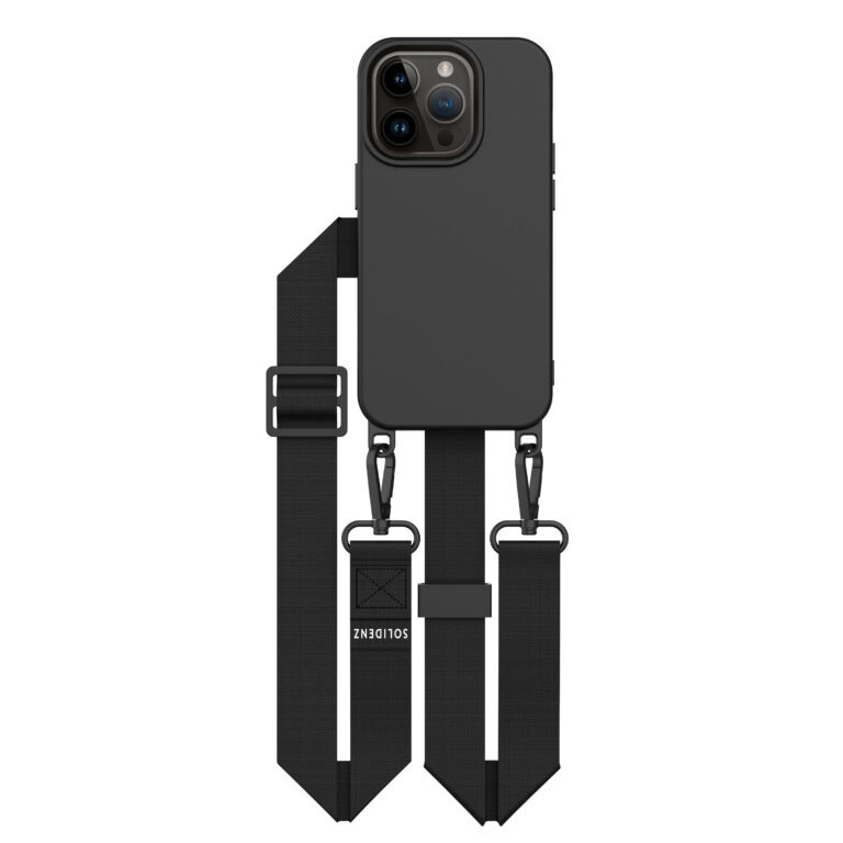 iPhone 15 Pro Max hoesje Solidenz Collection met afneembaar koord zwart