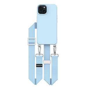 Solidenz Collection iPhone 14 Plus hoesje met afneembare koord - Blauw