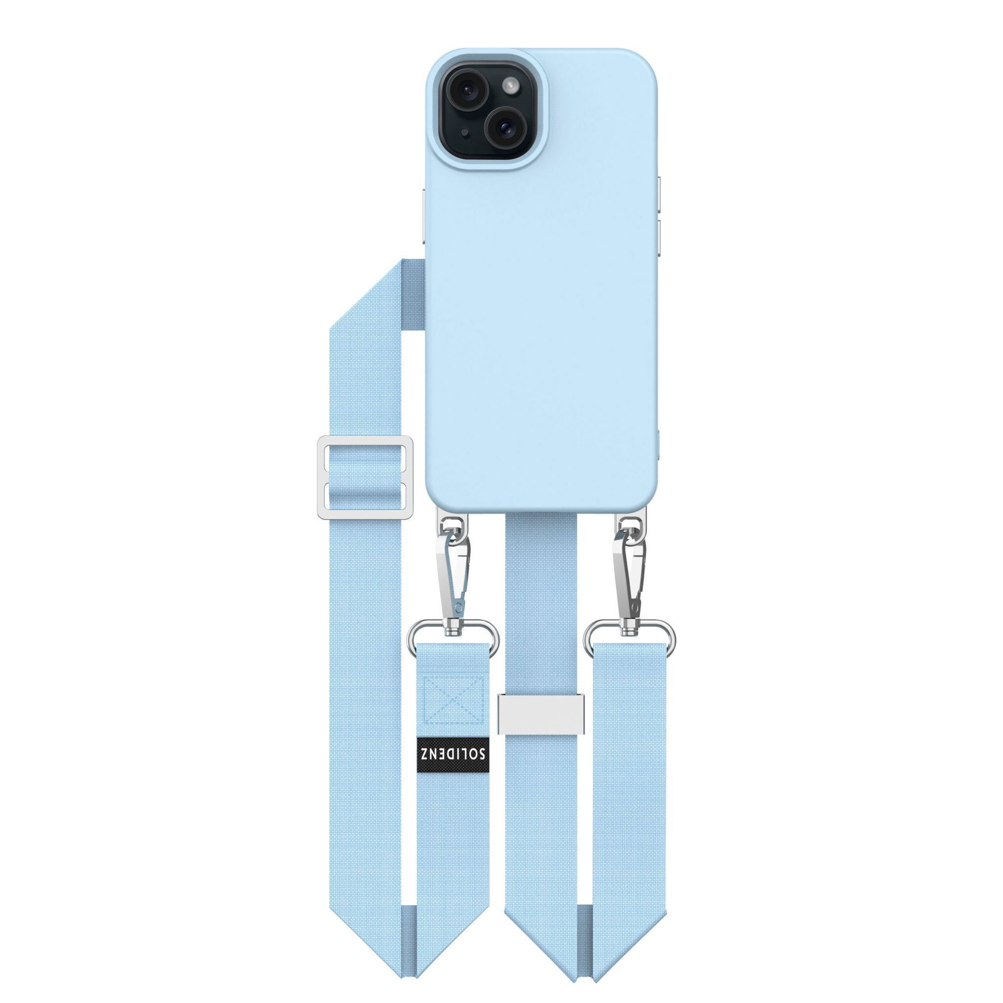 variatie Solidenz Collection iPhone 15 hoesje met afneembare koord – Blauw