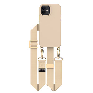 Solidenz Collection iPhone 12 / 12 Pro hoesje met afneembare koord - Caramel