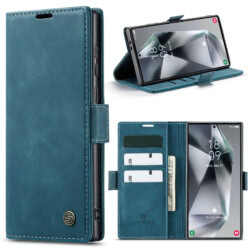 Solidenz Urban Book Samsung Galaxy S25 Ultra hoesje - Blauw