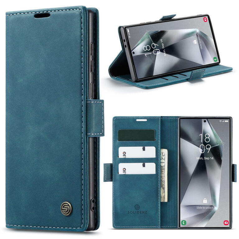 Solidenz Urban Book Samsung S24 Ultra hoesje - Blauw