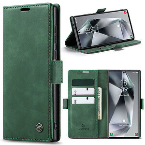 Solidenz Urban Book Samsung Galaxy S25 Ultra hoesje - Groen