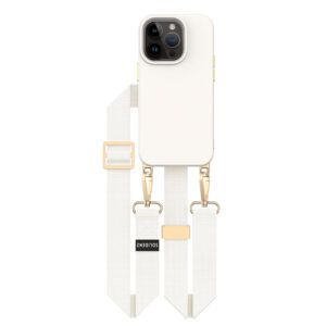 Solidenz Collection iPhone 14 Pro hoesje met afneembare koord - Beige