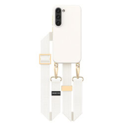 Solidenz Collection Samsung S23 hoesje met afneembare koord - Beige