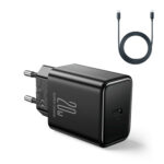 Joyroom PD 20W Oplader inclusief USB-C kabel - 1 Meter - Zwart Main Image