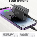 Joyroom PD 20W Oplader inclusief USB-C kabel - 1 Meter - Zwart - 1