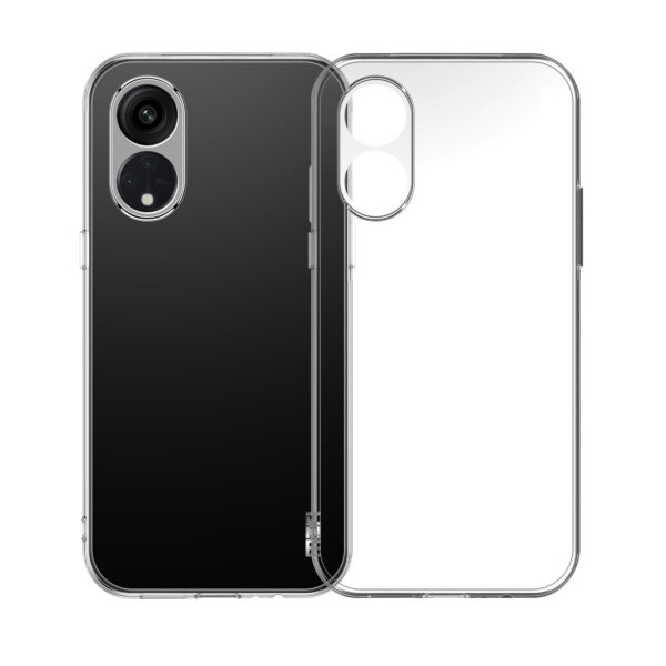 Transparant siliconen Oppo A58 hoesje