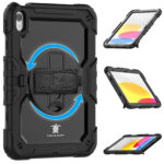 Turtle Shift Extreme Protection 360 Backcase Hoes iPad 11 en iPad 10 – 10.9 inch – Zwart - 9