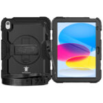 Turtle Shift Extreme Protection 360 Backcase Hoes iPad 11 en iPad 10 – 10.9 inch – Zwart - 1