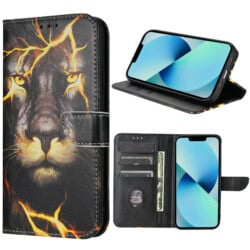 Solidenz bookcase iPhone 12 / 12 Pro - Leeuw