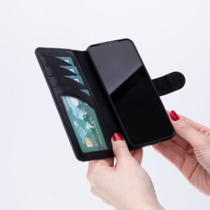 Solidenz Moda Book Samsung S24 Plus echt leren hoesje – Zwart - 4